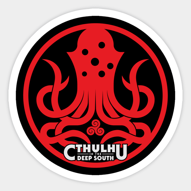 Cthulhu in the Deep South Title Book One Sticker by LBJeffries39